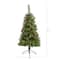 4ft. Pre-Lit White Mountain Pine & Pinecones Artificial Christmas Tree with Clear LED Lights
